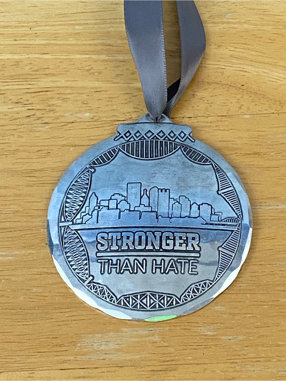 Wendell August Forge Pittsburgh 'Stronger Than Hate' Ornament